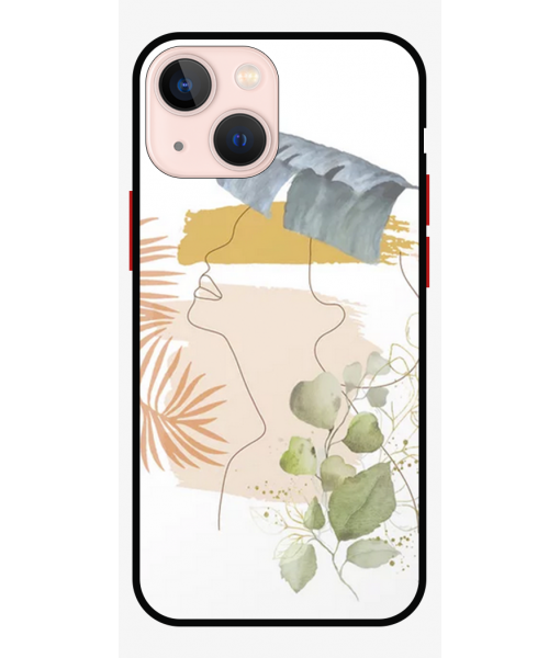 Husa Protectie AntiShock Premium, iPhone 13 mini, FLOWER GIRL 2